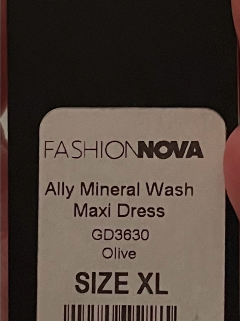 Fashion Nova Olive Ally Mineral Wash Maxi Dress - Picture 4 of 5
